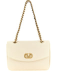 Valentino Garavani White Lamb Leather Shoulder Bag