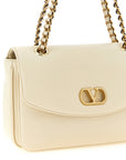 Valentino Garavani White Lamb Leather Shoulder Bag