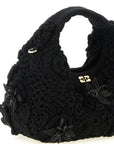 Ganni Black Organic Cotton Handbag