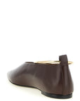 Jil Sander Brown Goatskin Ballet Flats
