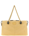 Valentino Garavani Beige Lamb Leather Shoulder Bag