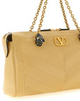 Valentino Garavani Beige Lamb Leather Shoulder Bag