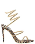 RENE CAOVILLA Multicolor Viscose Stiletto Heel Sandals