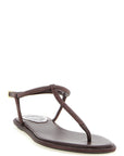 RENE CAOVILLA Brown Viscose Flat Sandals