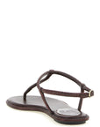 RENE CAOVILLA Brown Viscose Flat Sandals