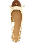 Valentino Garavani Black Leather Ballet Flats