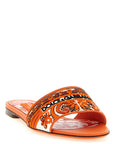 Dolce & Gabbana Orange Cotton Slides