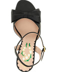 Valentino Garavani Black Calfskin Stiletto Heel Sandals