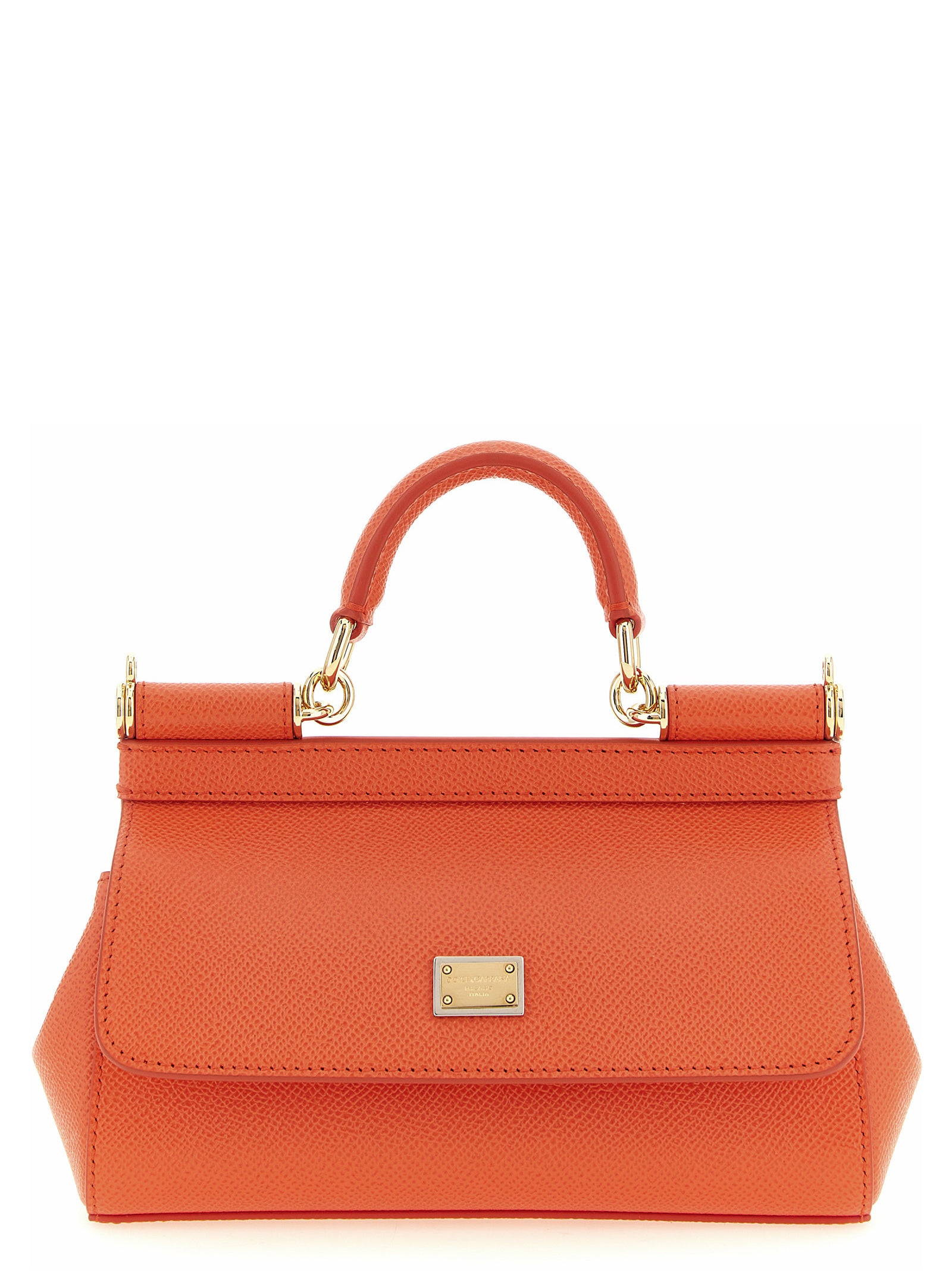 Dolce &amp; Gabbana Orange Calfskin Handbag