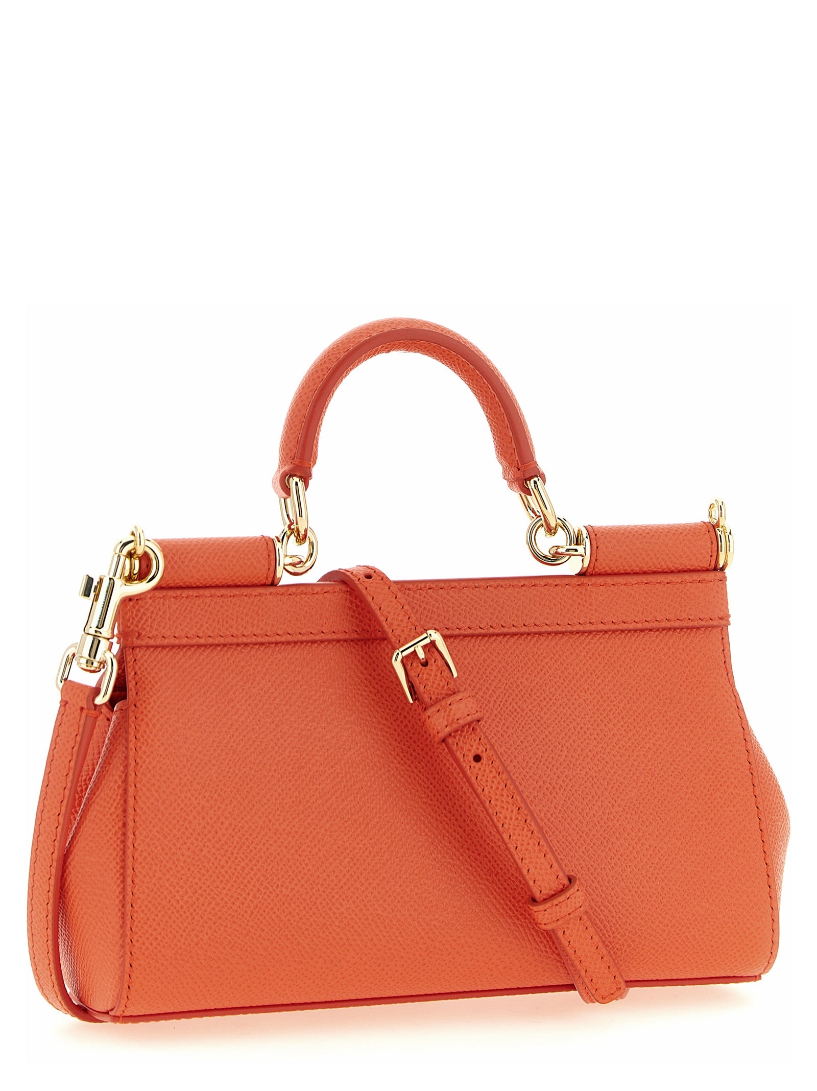 Dolce &amp; Gabbana Orange Calfskin Handbag