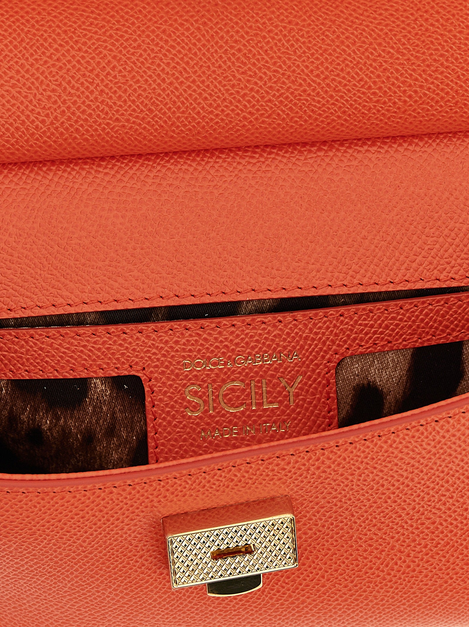 Dolce &amp; Gabbana Orange Calfskin Handbag