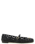 Valentino Garavani Black Polyvinyl Ballet Flats