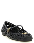 Valentino Garavani Black Polyvinyl Ballet Flats