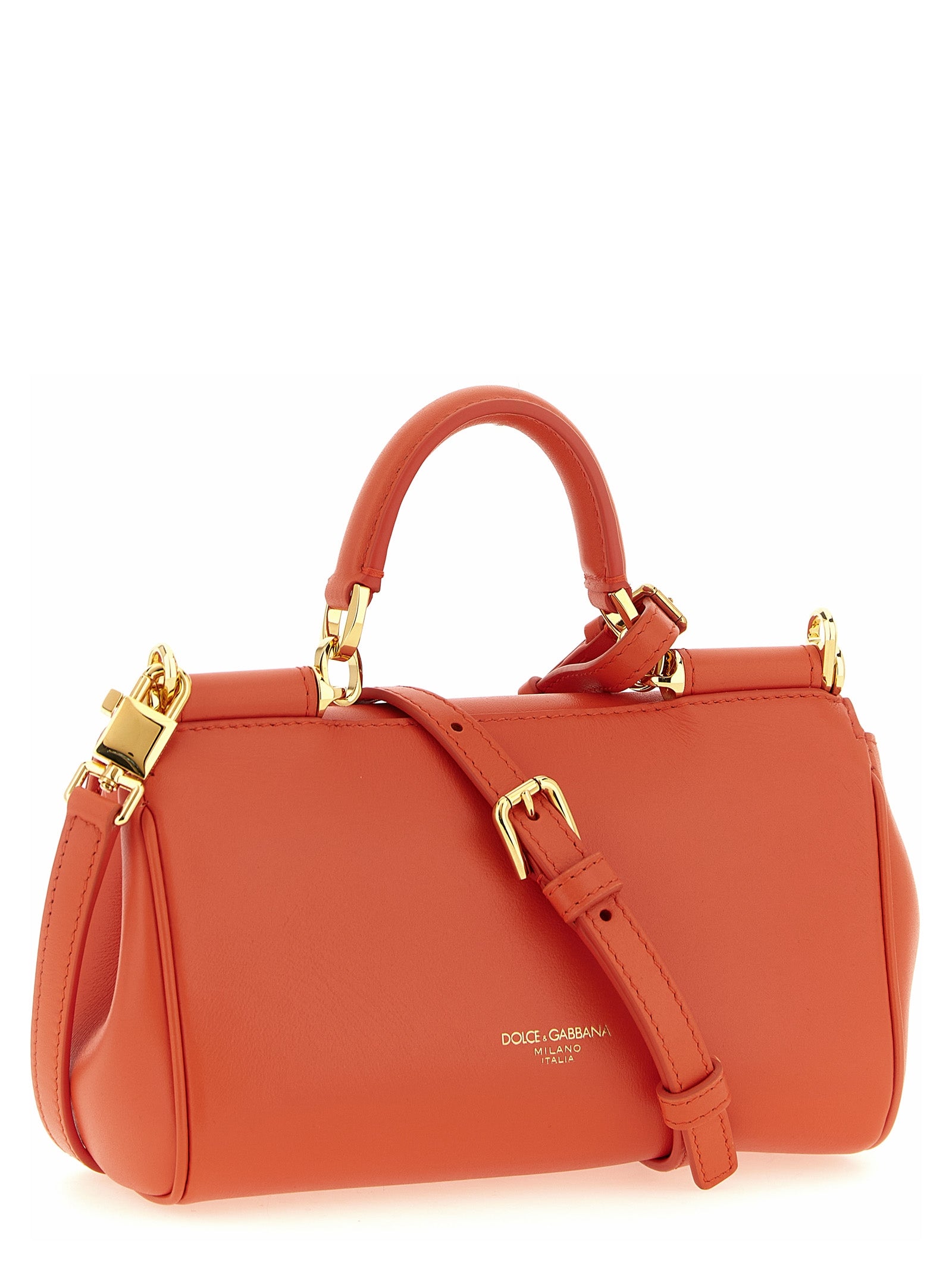 Dolce &amp; Gabbana Orange Calfskin Handbag