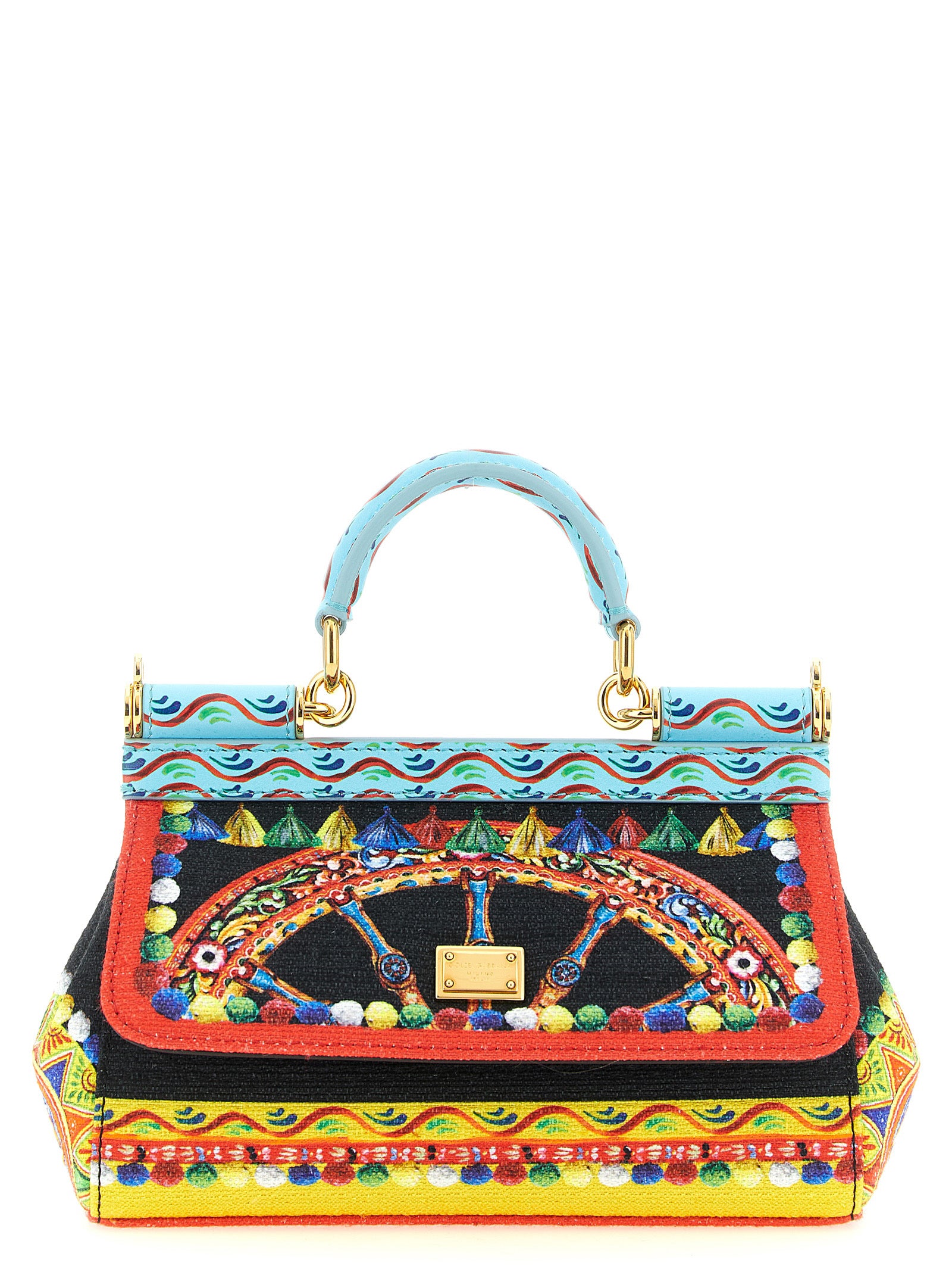 Dolce &amp; Gabbana Multicolor Cotton Handbag
