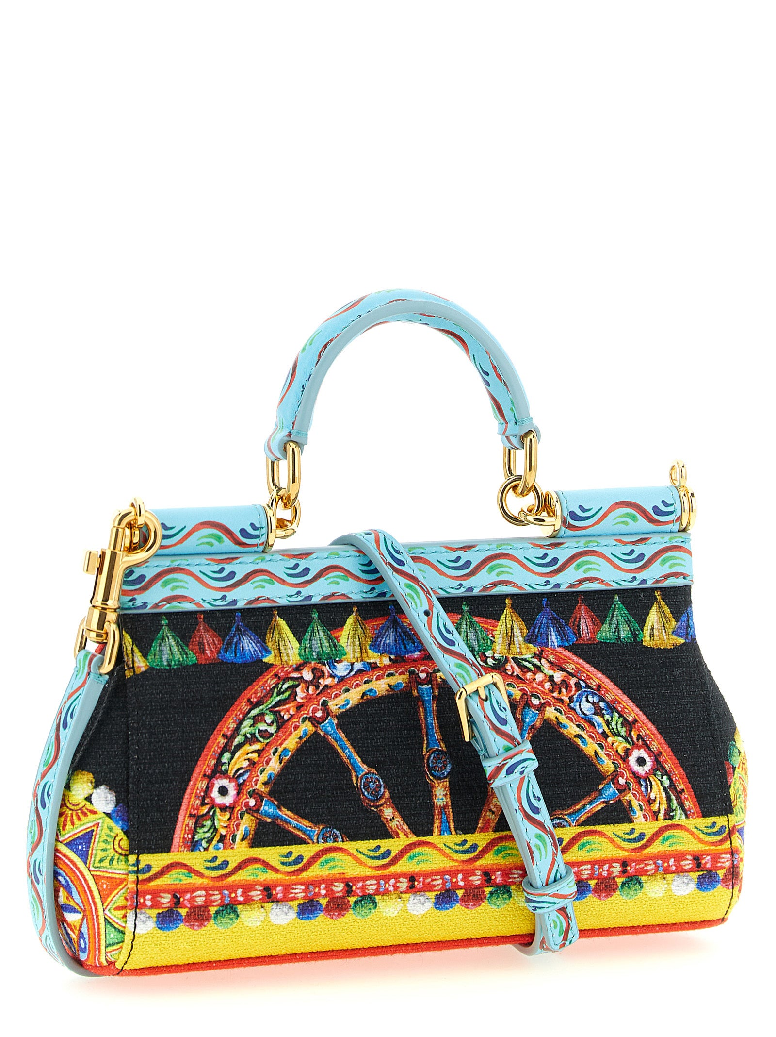 Dolce &amp; Gabbana Multicolor Cotton Handbag