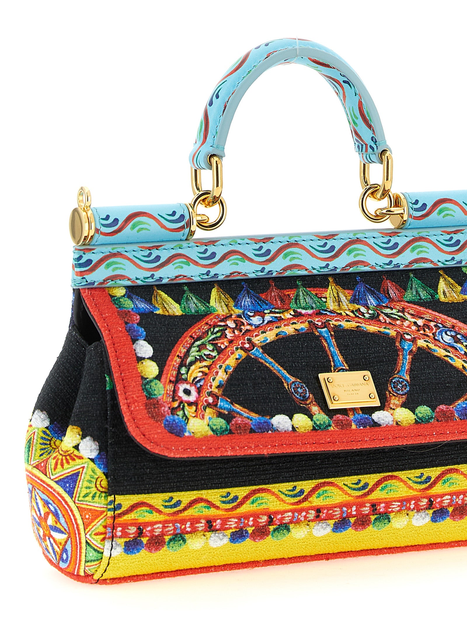 Dolce &amp; Gabbana Multicolor Cotton Handbag