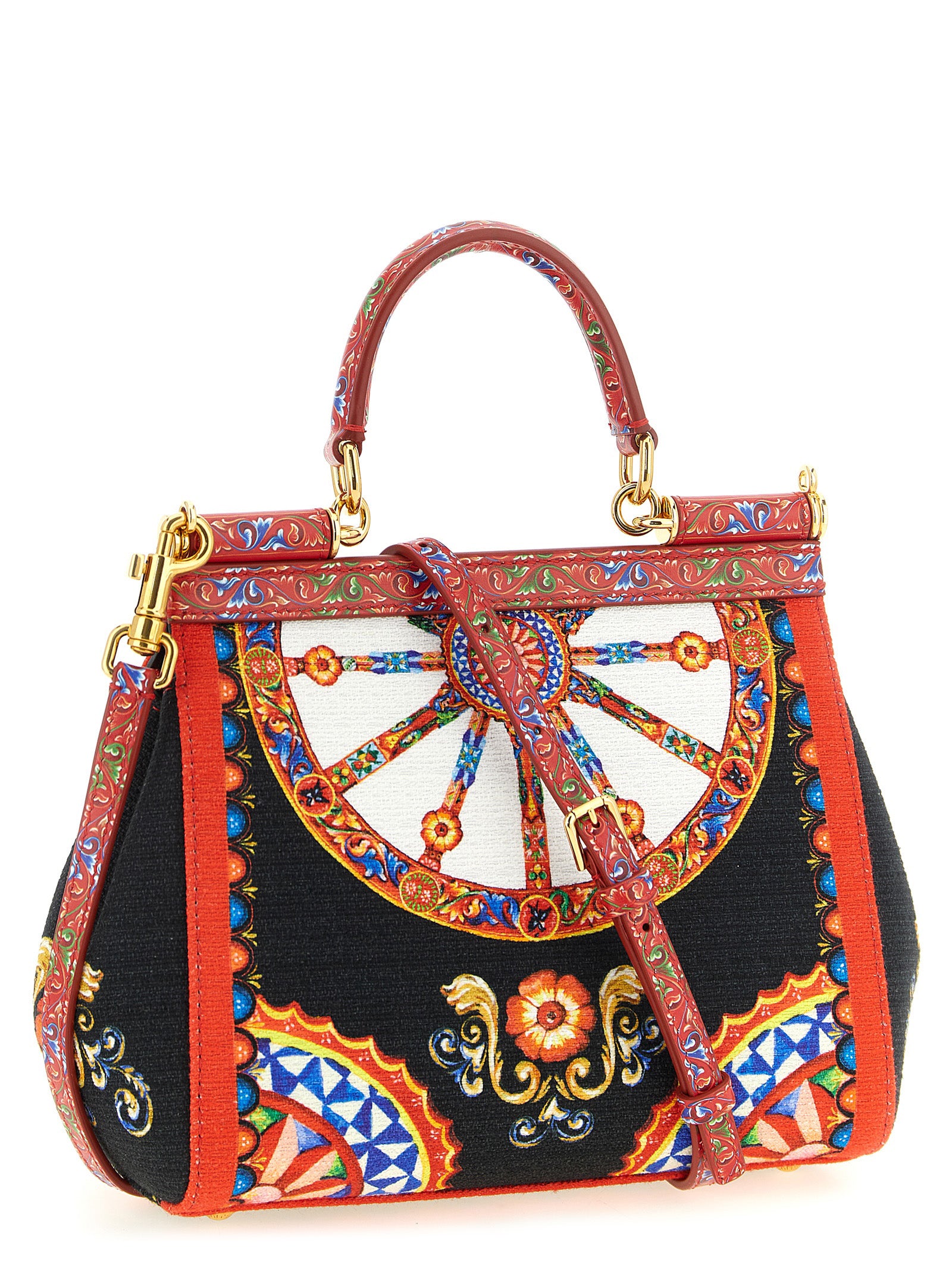 Dolce &amp; Gabbana Multicolor Cotton Handbag