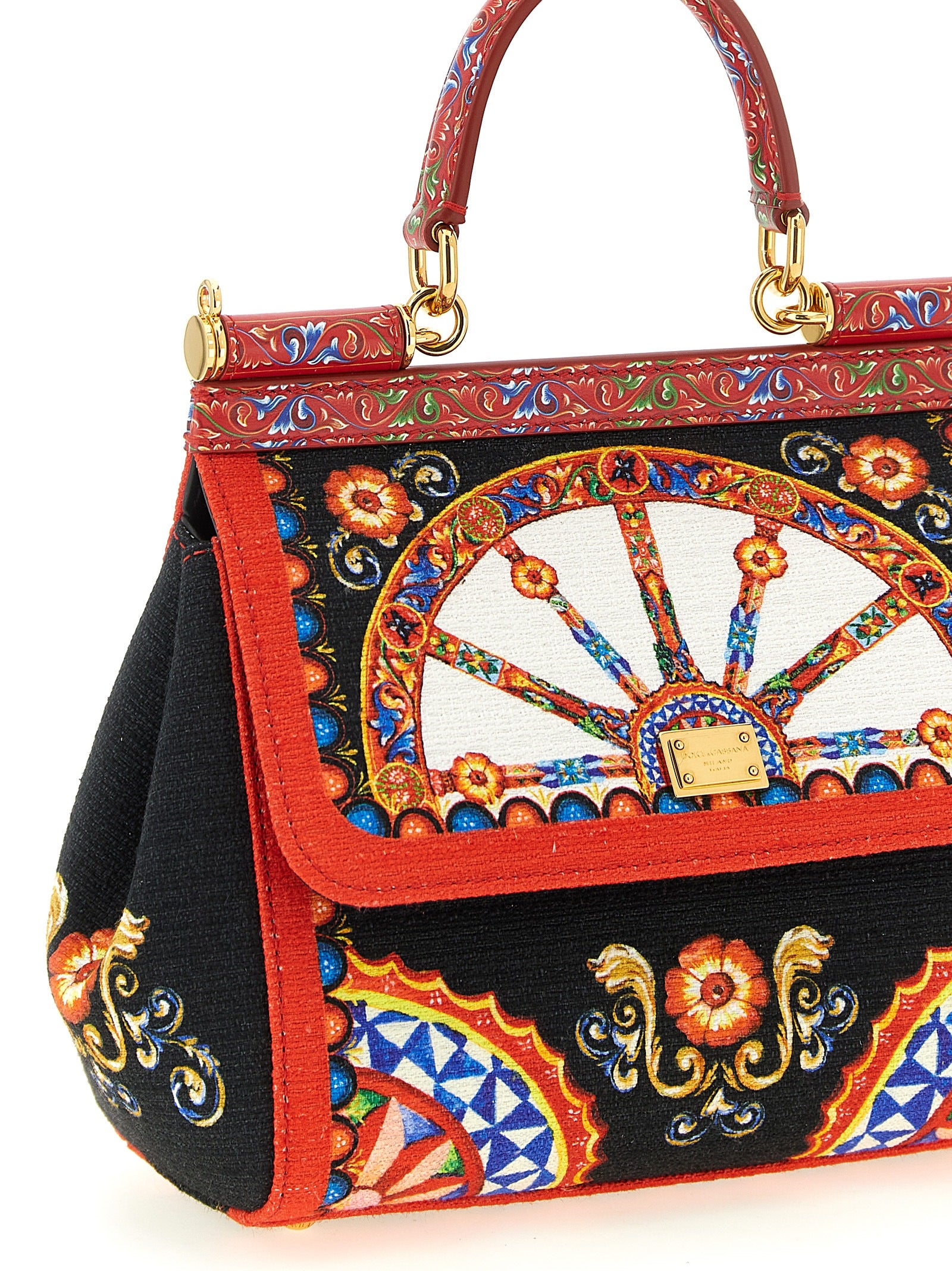 Dolce &amp; Gabbana Multicolor Cotton Handbag