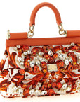 Dolce & Gabbana Orange Cotton Handbag