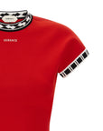 Versace Multicolor Cotton Short Dress