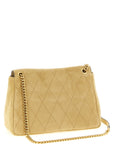 Tory Burch Beige Calfskin Shoulder Bag