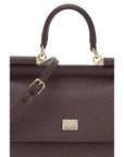 Dolce & Gabbana Brown Calf Leather Bos Taurus Handbag