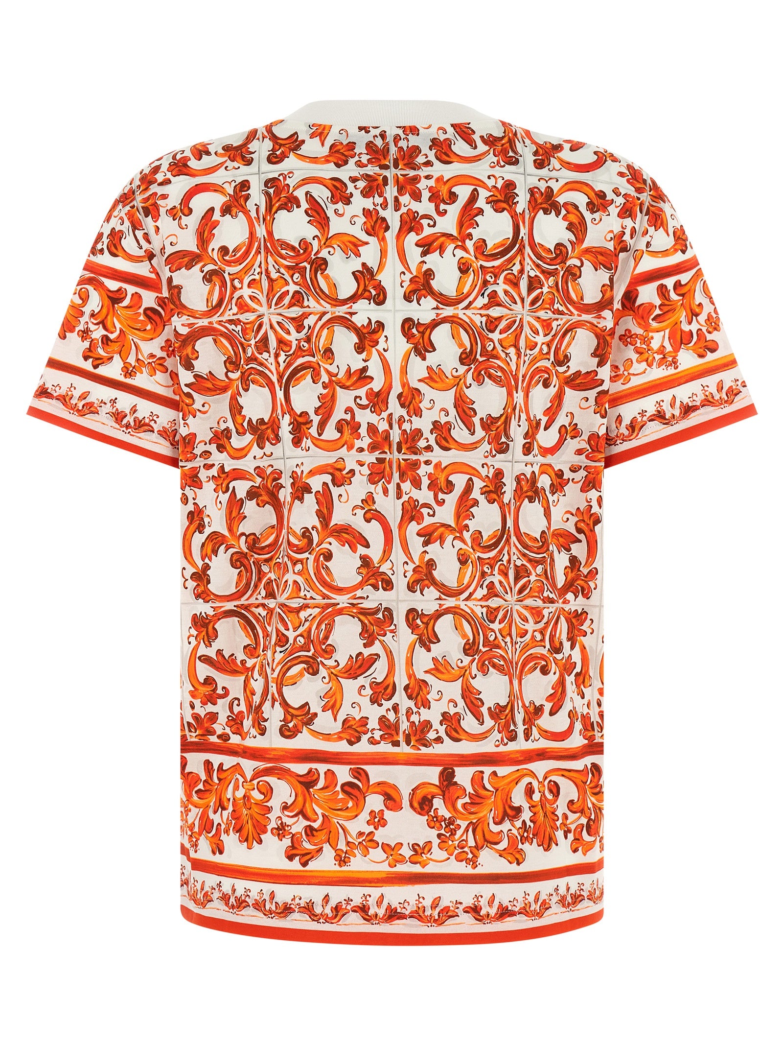 Dolce &amp; Gabbana Orange Cotton T-Shirt