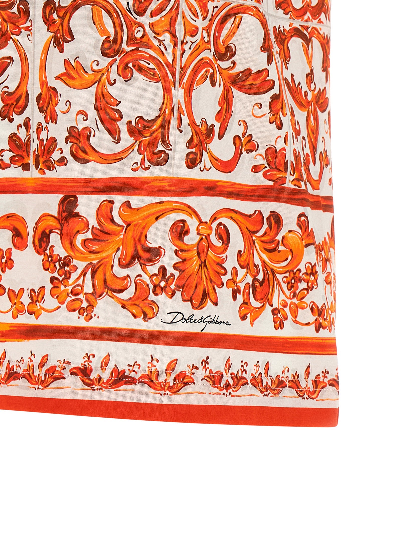 Dolce &amp; Gabbana Orange Cotton T-Shirt