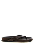 Jacquemus Brown Cowhide Slides