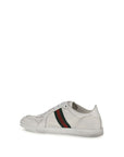 Gucci White Calf Leather Bos Taurus Athletic Sneakers