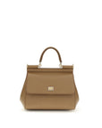 Dolce & Gabbana Beige Calf Leather Bos Taurus Handbag