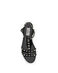 Valentino Garavani Black Rubber Flat Sandals
