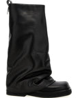 The Attico Black Calfskin Over The Knee