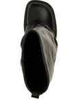The Attico Black Calfskin Over The Knee
