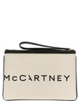 Stella McCartney Beige Cotton Clutch Bag