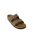 Birkenstock Brown Leather Flat Sandals