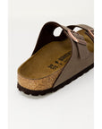 Birkenstock Brown Leather Flat Sandals