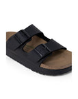 Birkenstock Black Synthetic Platform Sandals