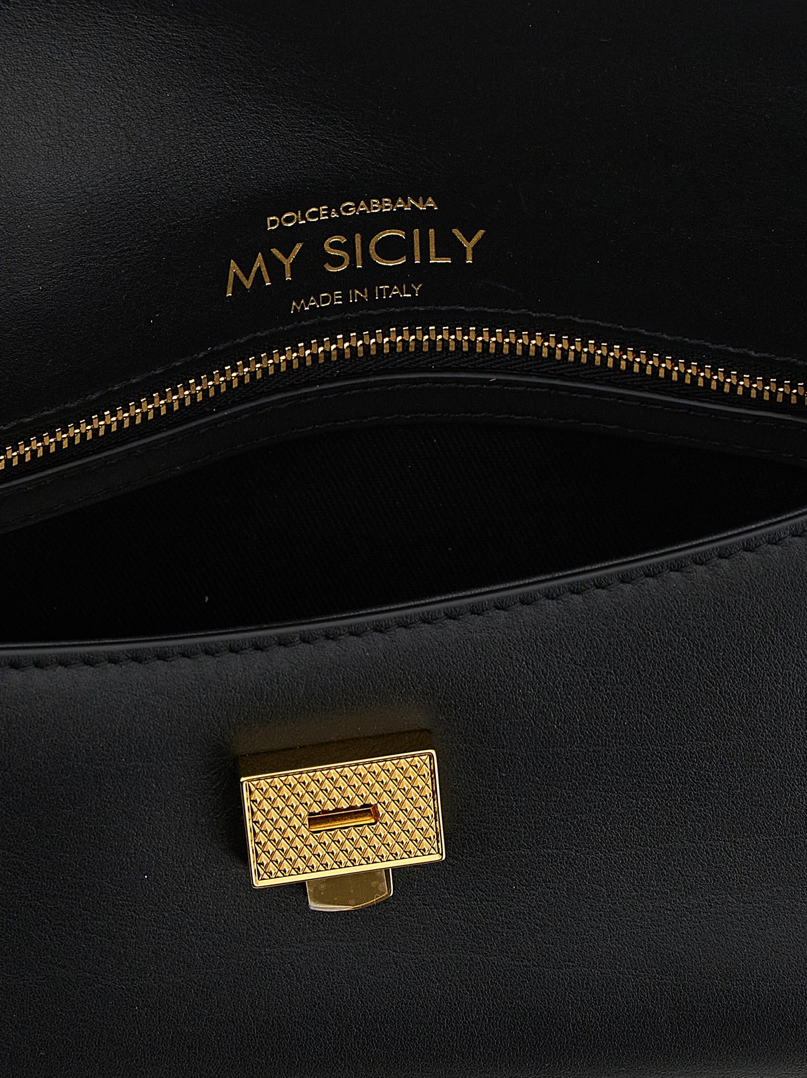 Dolce &amp; Gabbana Black Calfskin Handbag