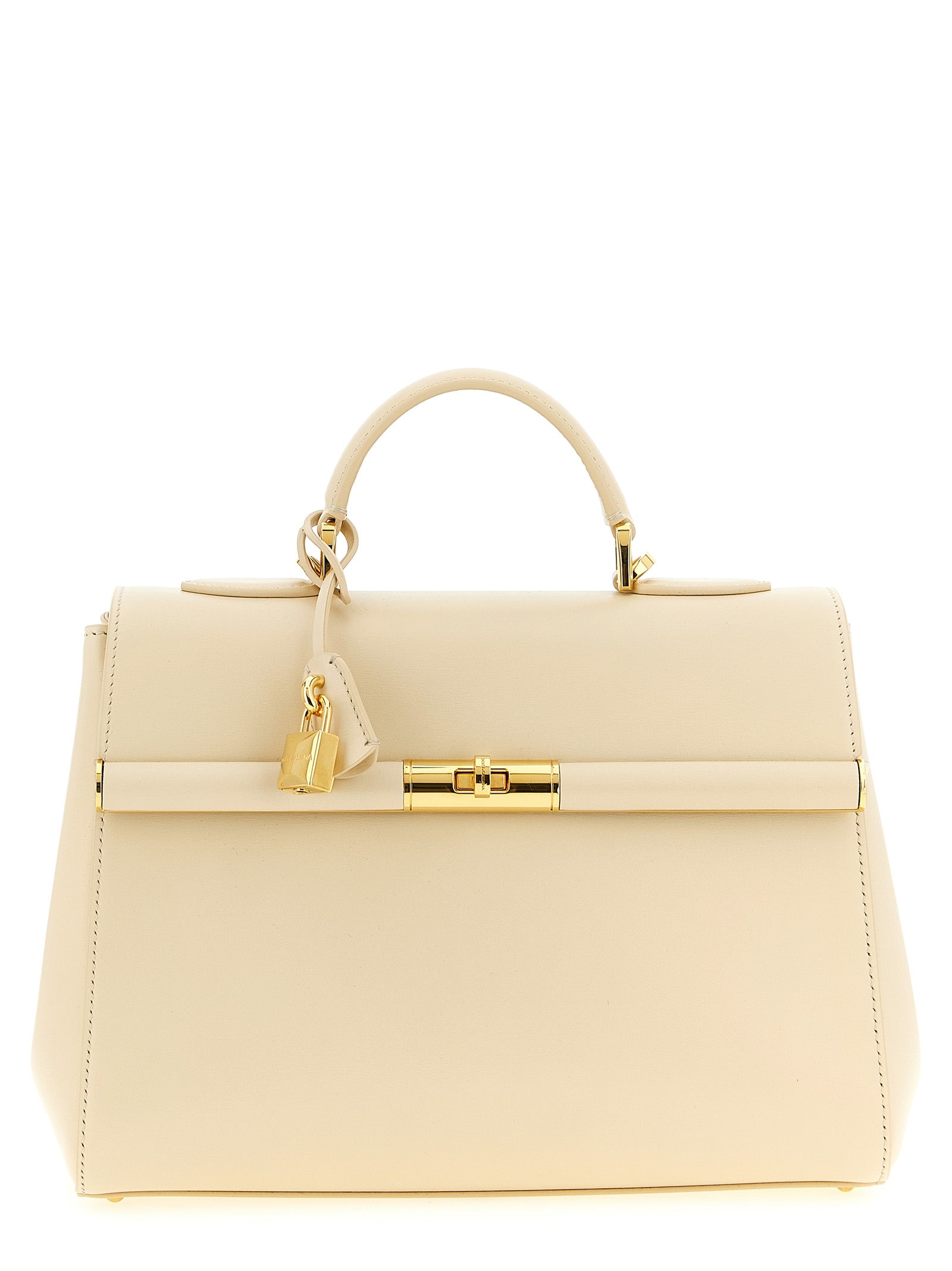 Dolce &amp; Gabbana White Lamb Leather Handbag