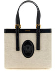 Versace Beige Linen Tote Bag
