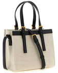 Versace Beige Linen Tote Bag