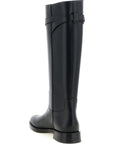 Valentino Garavani Black Calfskin Over The Knee