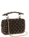 Valentino Garavani Brown Calfskin Shoulder Bag