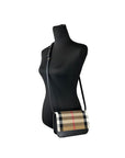 Burberry Small Leather Madison Crossbody Check Bag