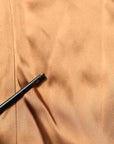 Emporio Armani Brown Satin Acetate Wrap Sheath Mini Belted Dress