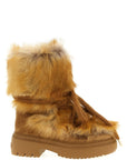 Fendi Multicolor Calfskin Flat Boots