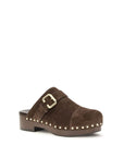Chloé Brown Calf Leather Bos Taurus Clogs