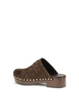 Chloé Brown Calf Leather Bos Taurus Clogs